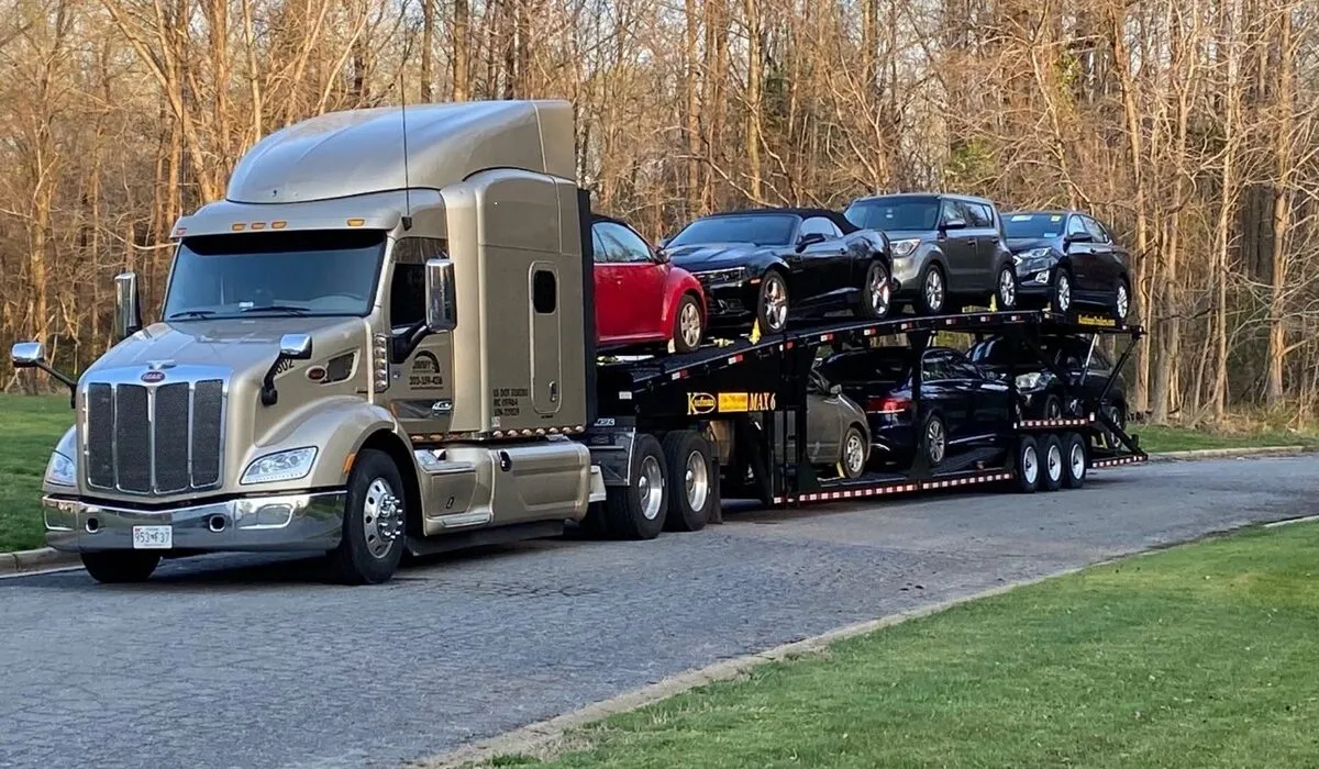 Loaded carrier waiting for pickup